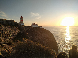 Португалия побережье Алгарве, Фаро, Лагош, мыс Сагреш.